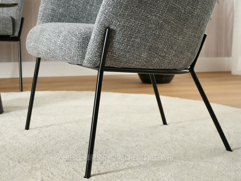 Křeslo Baggie F (šedá)