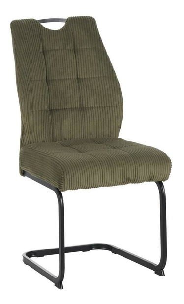 Jídelní židle Kalme (zelená + černá)