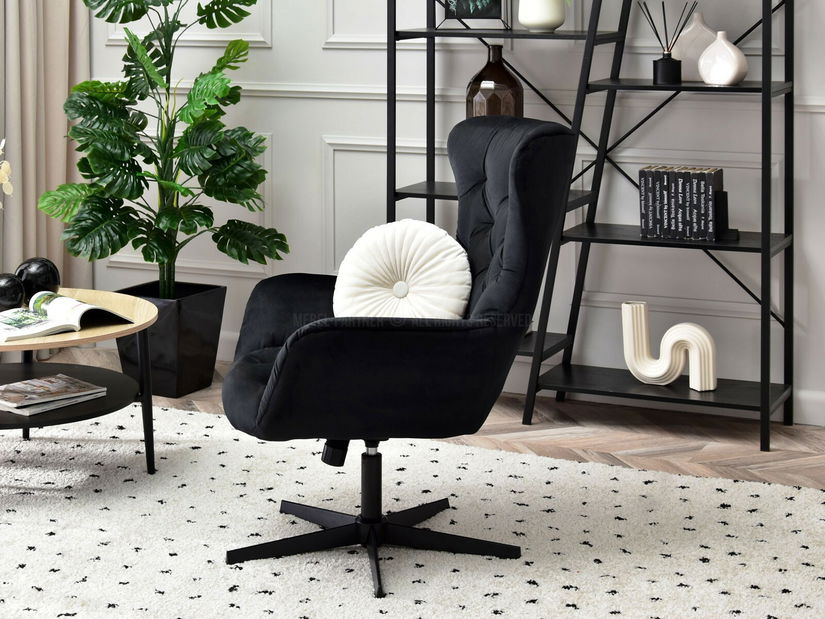 Křeslo Aaron (černá)