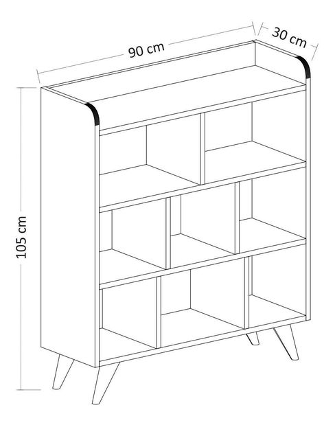 Regál Frida (bílá)