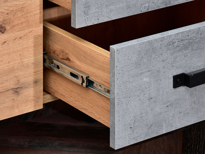 Obývací stěna Suspendera SH05 (dub + černá)