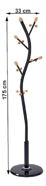 Věšák Sandy (černá)