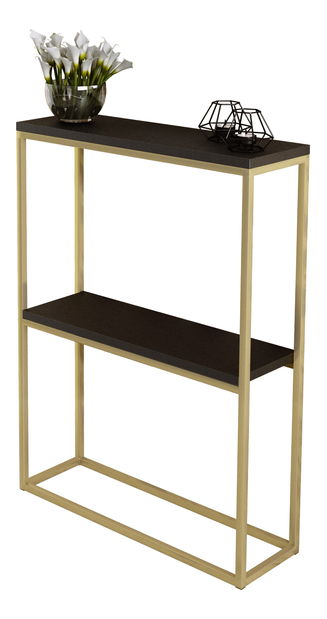 Konzolový stolek Mattel (zlatá + černá)