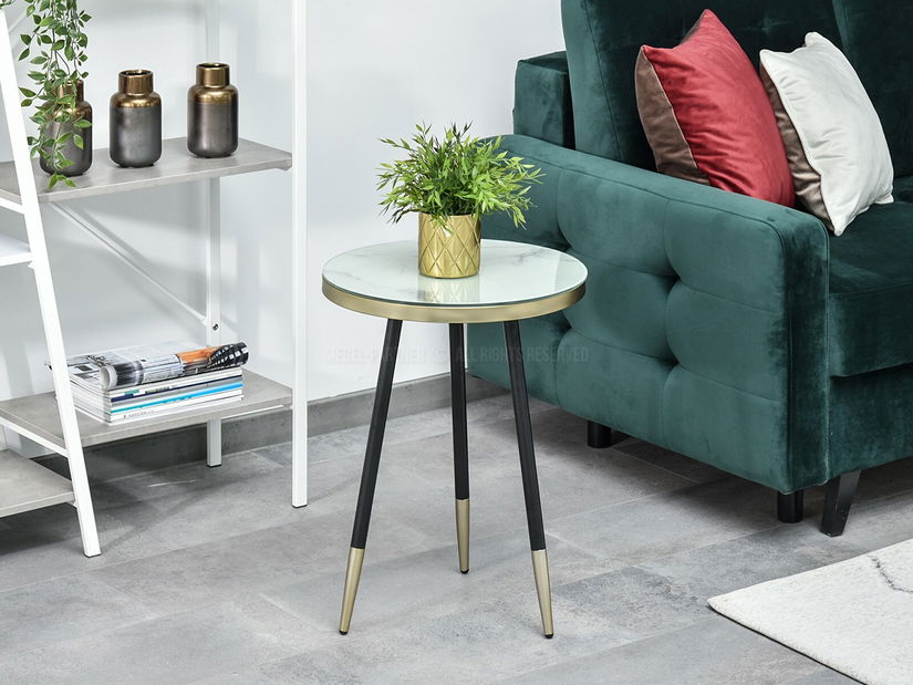 Konferenční stolek Cheops S (bílá + černá)