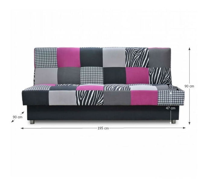 Pohovka Ardress růžová