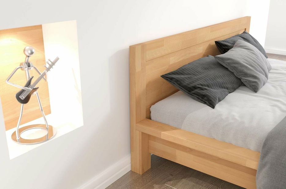 Manželská postel 180 cm Naturlig Fjaerland (buk)