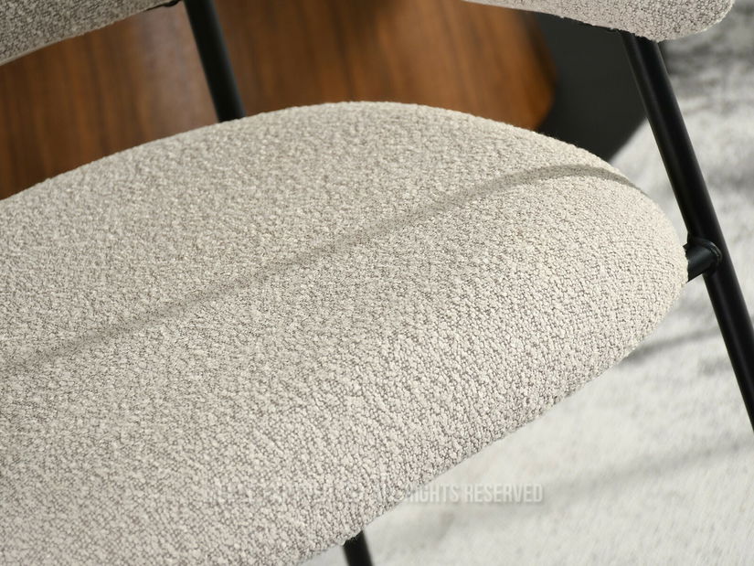 Jídelní židle Exigente (béžová + černá)