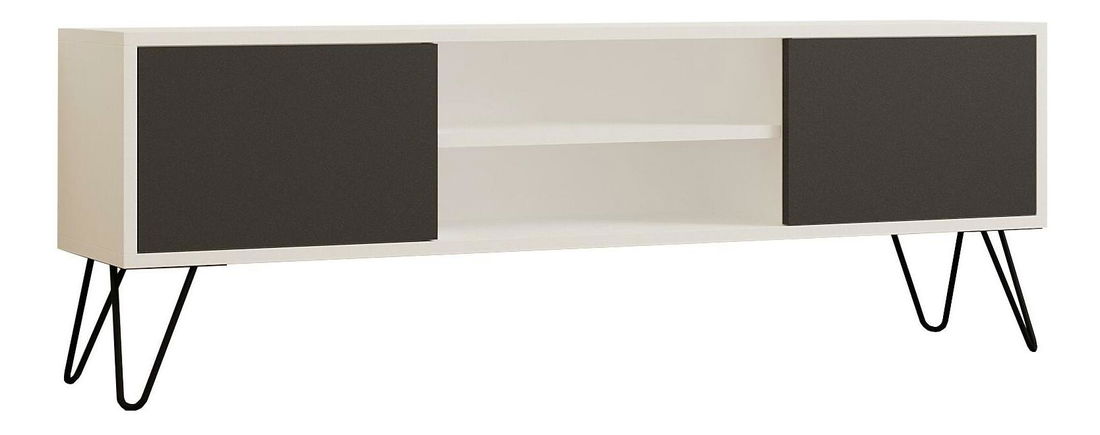 TV stolek/skříňka Donoko (bílá + antracit)