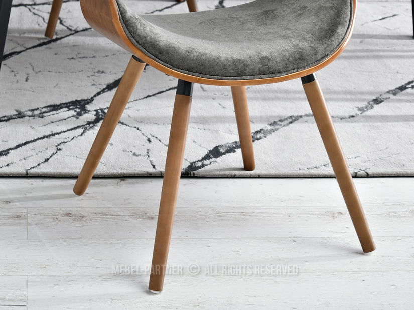 Židle Bjorn K (šedá + ořech)