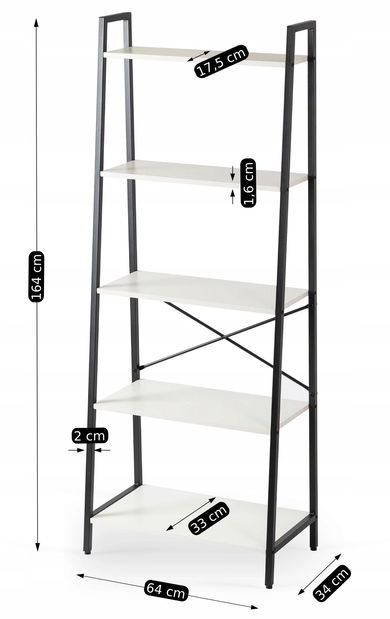 Regál Endosan (bílá + černá)