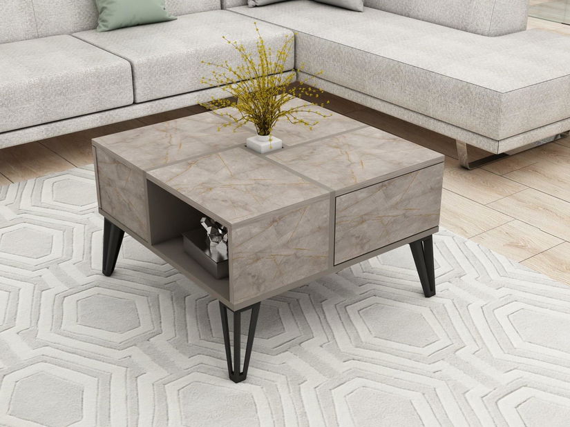 Konferenční stolek Bunuto (hnědá)