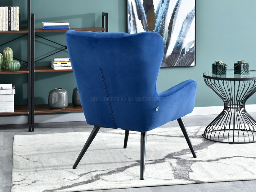 Křeslo Kikino (námořnická + černá)