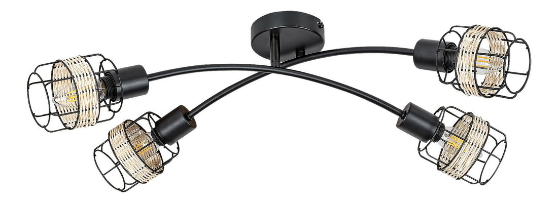 Bodové svítidlo Hopei 5282 (přírodní + černá)