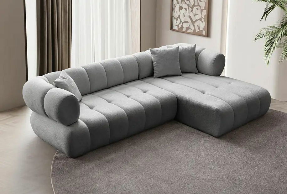 Rohová sedačka Petronel (šedá) (L) 1