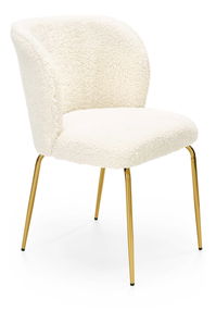 Jídelní židle Krishna (krémová + zlatá)