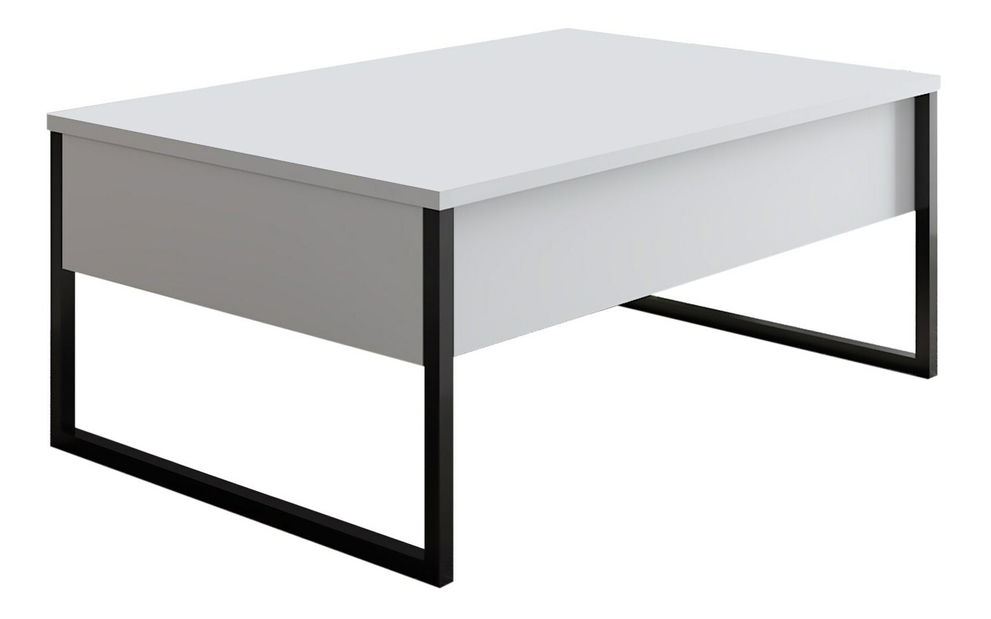 Sestava nábytku do obývacího pokoje Luna 2 (Bílá + Černá)