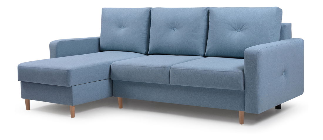 Rohová sedačka Vintari (světlomodrá) (L)