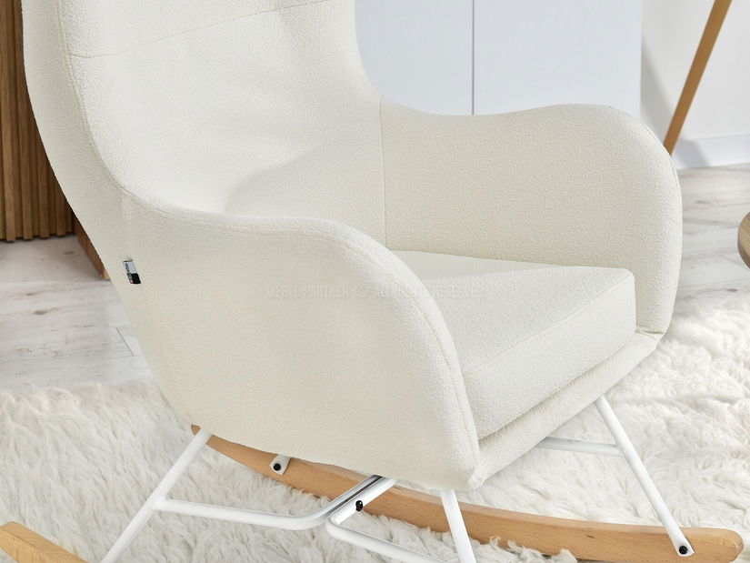 Křeslo Soil Cross (ecru + chromová)