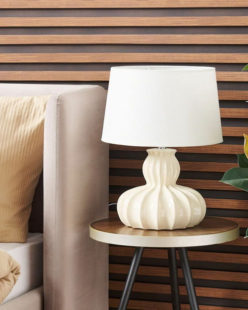 Stolní lampa Malza (béžová)