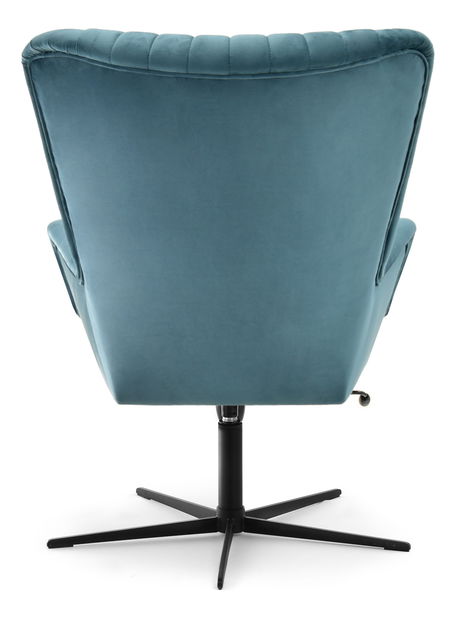 Relaxační křeslo Elesenta (modrá + černá)