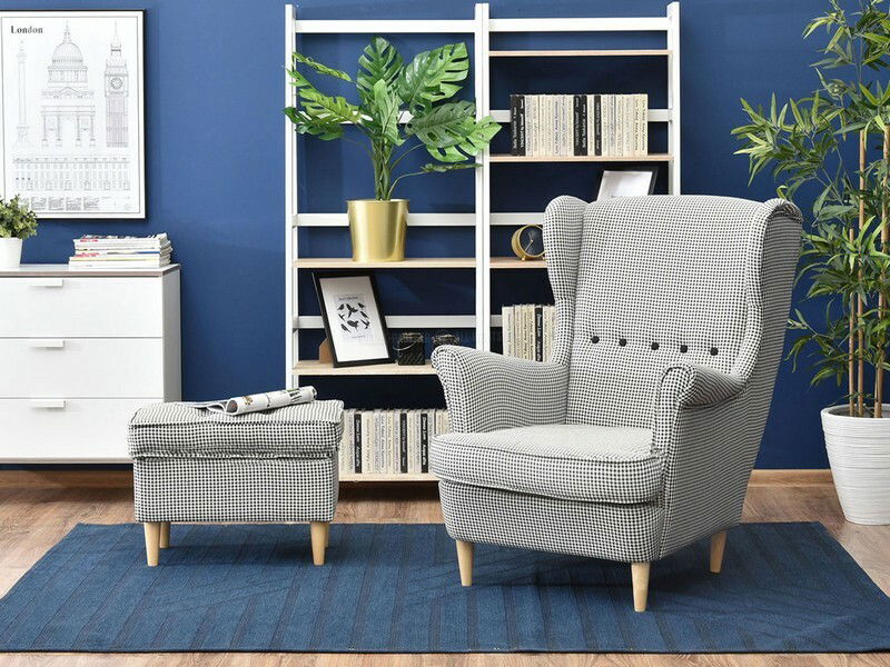 Křeslo ušák Margis (bílá)