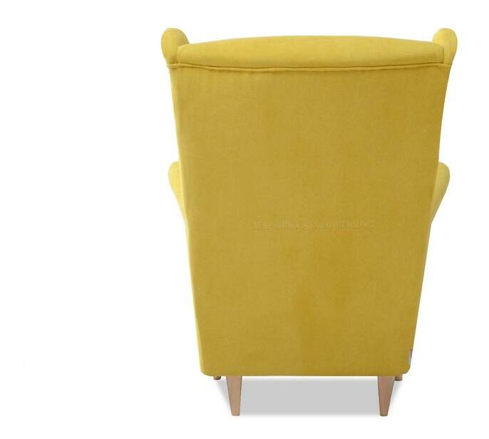 Relaxační křeslo Margis (žlutá + buk)