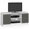 TV stolek Kapono (bílá + šedá)