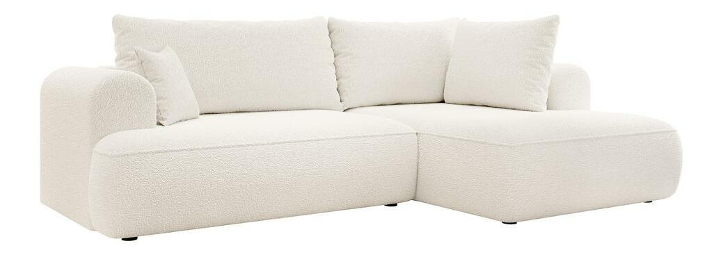 Rohová sedací souprava Olivo II (P) (krémová + černá)