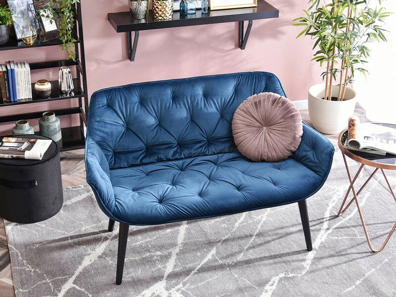 Pohovka Igor (námořická modrá + černá)