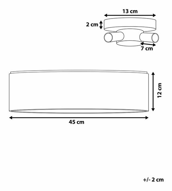 Závěsná lampa Rainbow (černá)
