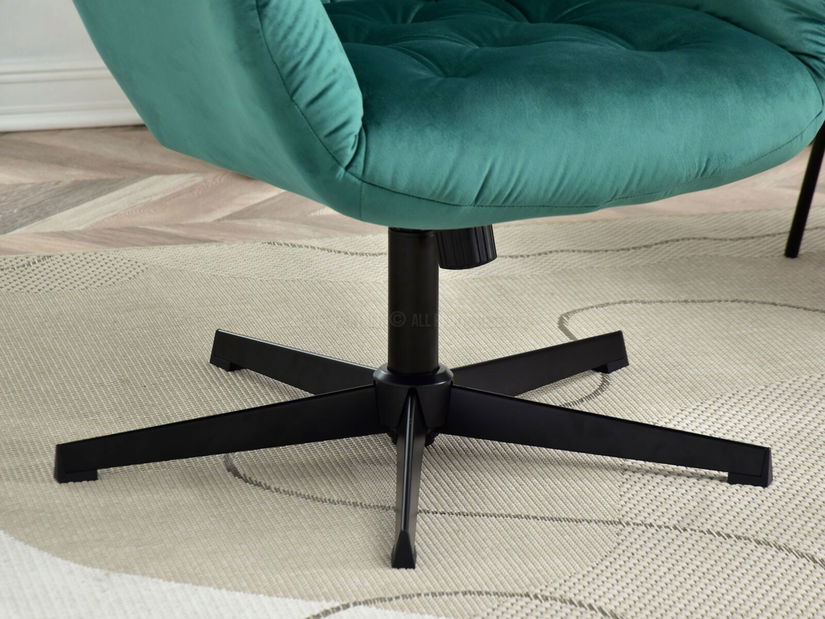 Křeslo Aaron (zelená + černá)