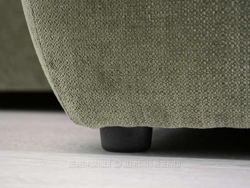 Rohová sedačka Masivos (zelená + černá)