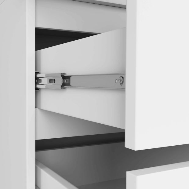 Šatní skříň Submarino (bílá) (s nástavbou)