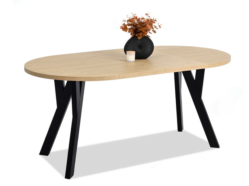 Jídelní stůl Bulgaria (dub + krémová)