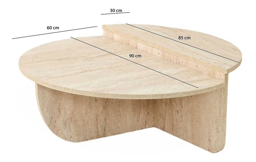 Konferenční stolek Podi (travertin)