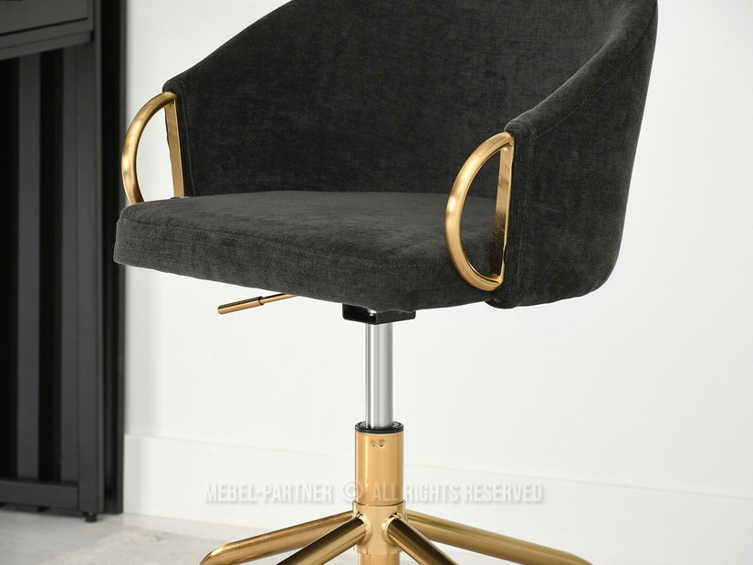 Židle Carma B (černá + zlatá)