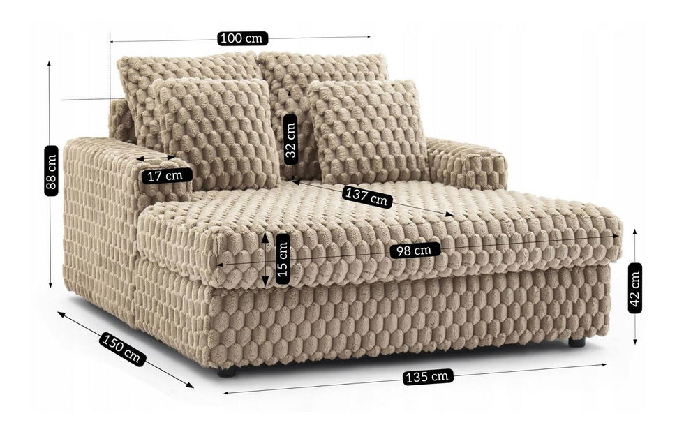 Křeslo Kasparov (béžová)