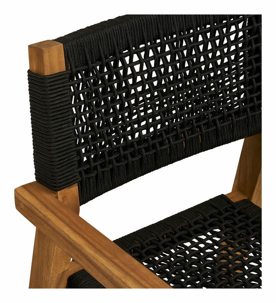 Zahradní židle Annina (přírodní + černá)