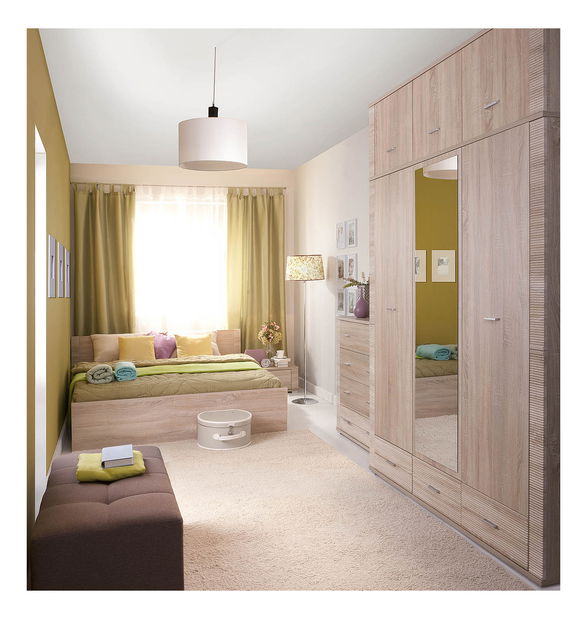 Nástavec do šatní skříně Gwenn 3D (dub sonoma)