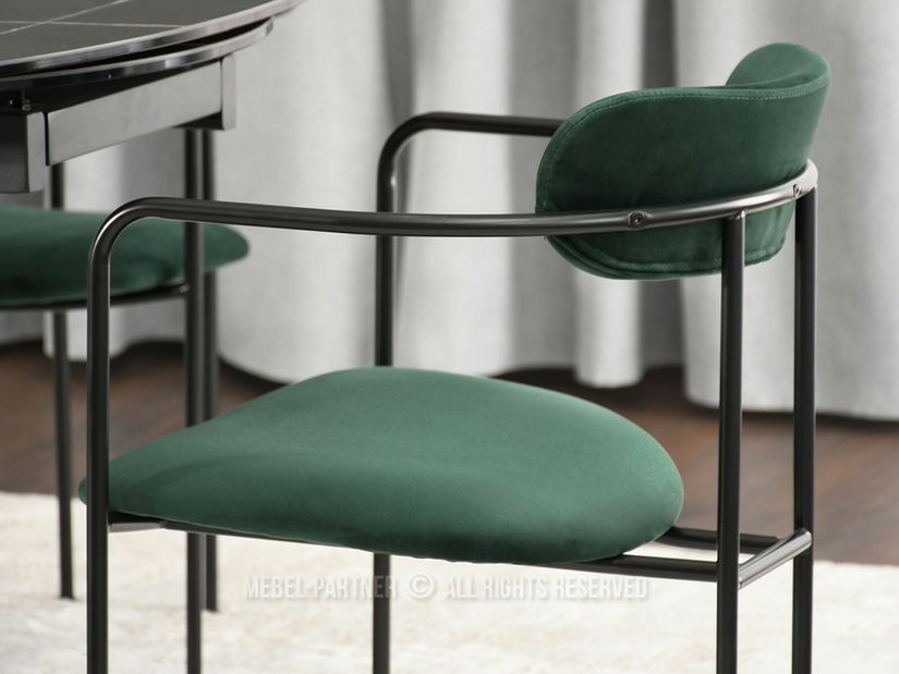 Židle Magnus (zelená + černá)