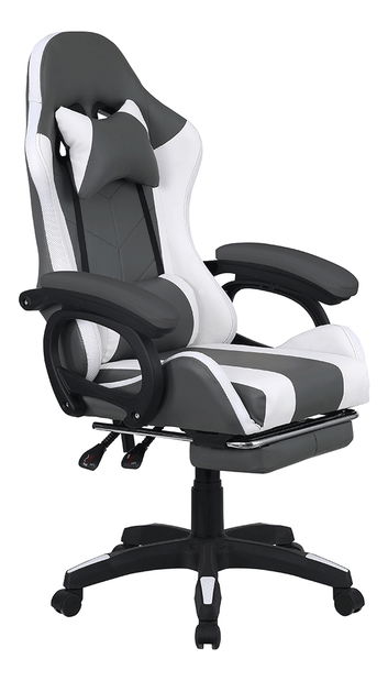 Kancelářské křeslo Juventa (s RGB LED osvícením) (černá + bílá)