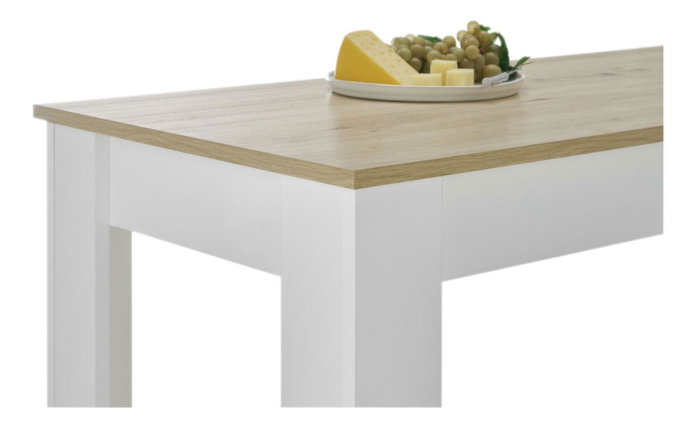 Barový stolek Matioso 2 (dub artisan + bílá)