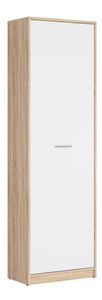 Policová skříň BRW Nepo Plus 22 (dub sonoma + bílá)