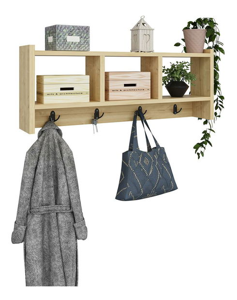 Nástěnný věšák Dekube 1 (dub safírový)