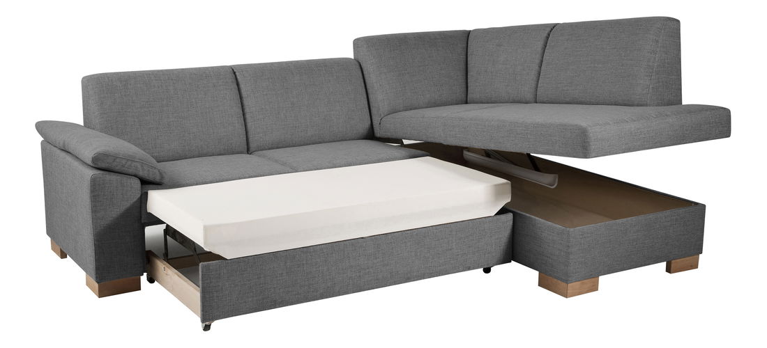 Rohová sedací souprava BRW Malaga Lux (šedá) (P) *dárek ZDARMA