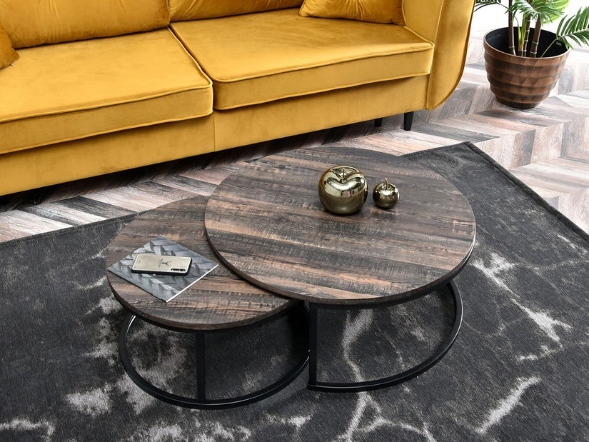 Konferenční stolek Kolja Zest Xl (dub + černá)