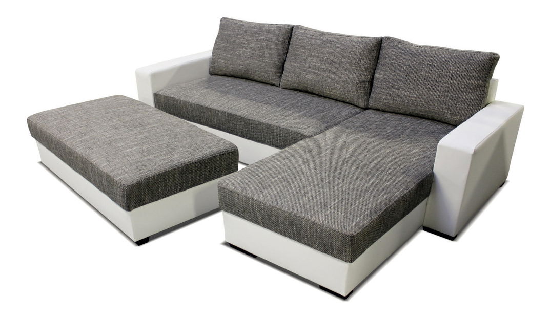 Rohová sedací souprava Samanta 2+L+T (P) (s taburetem) *bazar