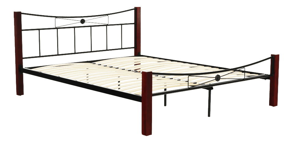 Manželská postel 140 cm Pearly (s roštem)