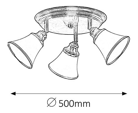 Podhledové svítidlo Grando 6548 (bronzová + bílá)