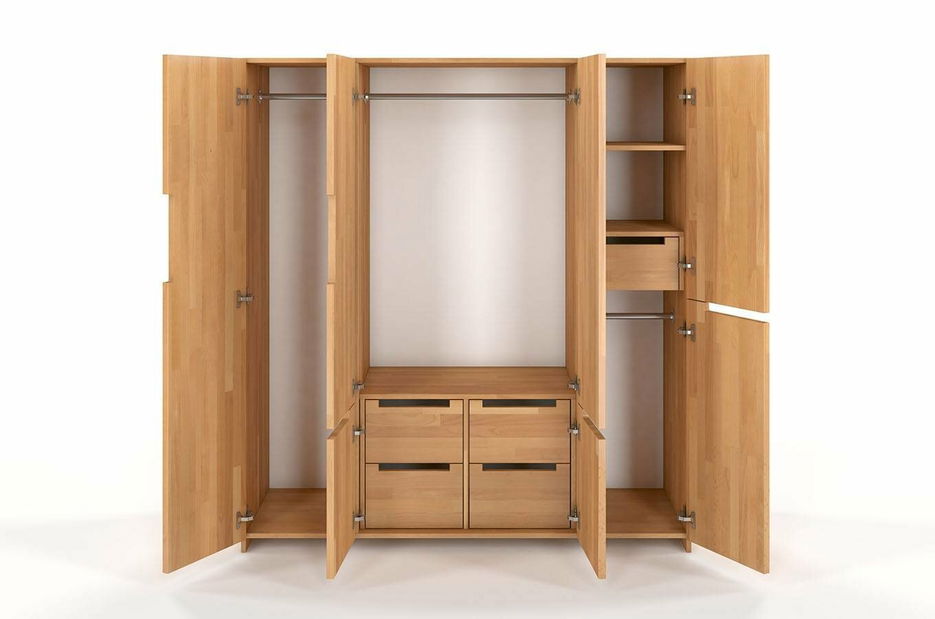 Šatní skříň Naturlig Larsos 4D5S (buk)